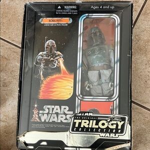 Star Wars Trilogy Collection Boba Fett Figure with Gray and Green Armor 2004